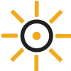 This image resembles a sun representing exposure, a component of interprofessional education.